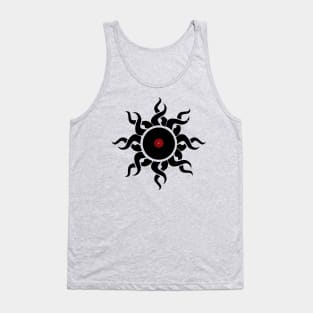 Vinyl Record Tribal Design Tank Top